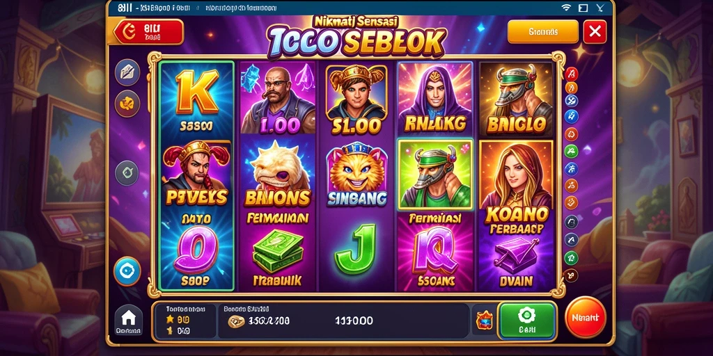 Tangkapan layar gameplay 8II dengan tema slot yang menarik.