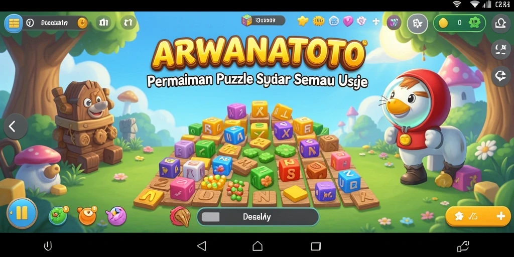Tampilan gameplay ARWANATOTO yang menarik dan menantang.