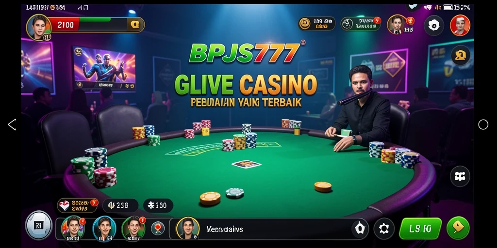 Tampilan gameplay Live Casino BPJS777 yang mendebarkan dan interaktif.