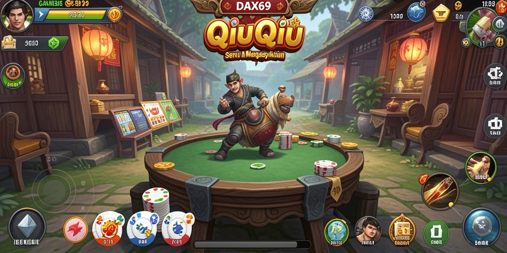 Tampilan menakjubkan dari gameplay QiuQiu DAX69 yang penuh aksi.