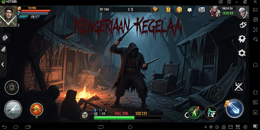 Gameplay mencekam di HOT985 dengan suasana horror yang mendalam.
