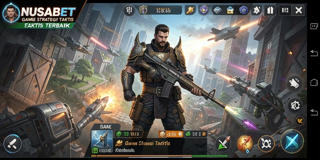 Tampilan gameplay SLG yang seru di NUSABET.