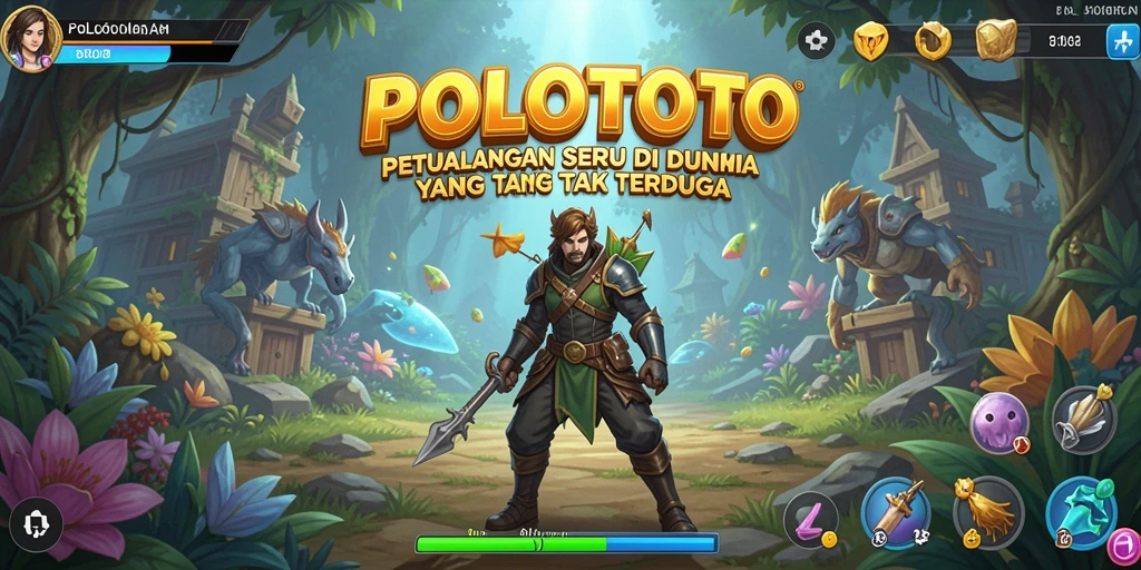 Tampilan gameplay POLOTOTO yang menakjubkan dalam petualangan menarik.