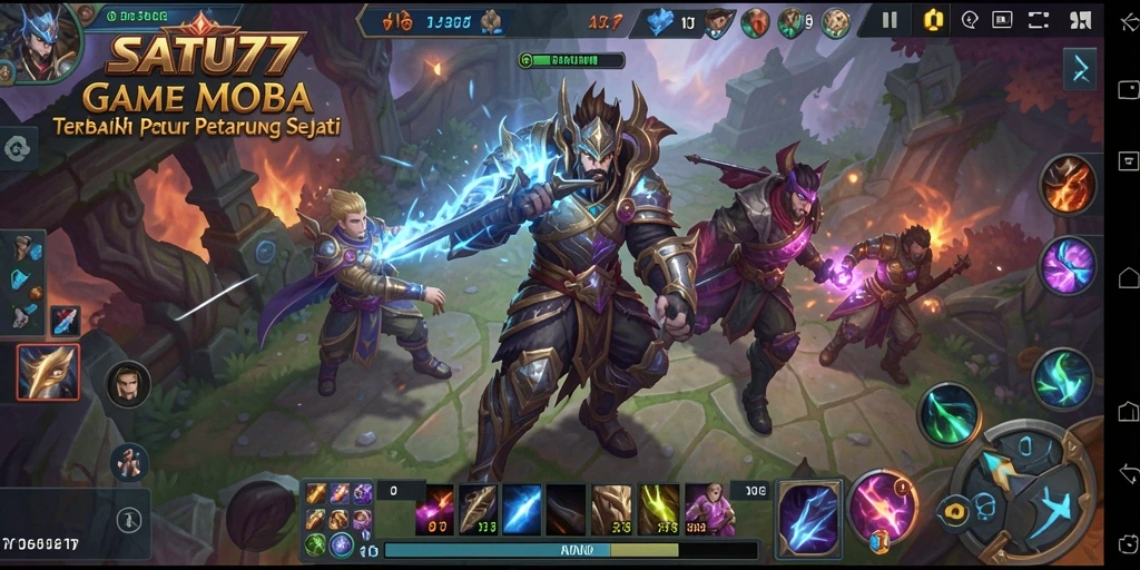 Tangkapan layar dari gameplay seru di SATU77.