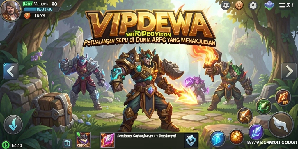Tampilan gameplay ARPG yang mendebarkan di VIPDEWA.